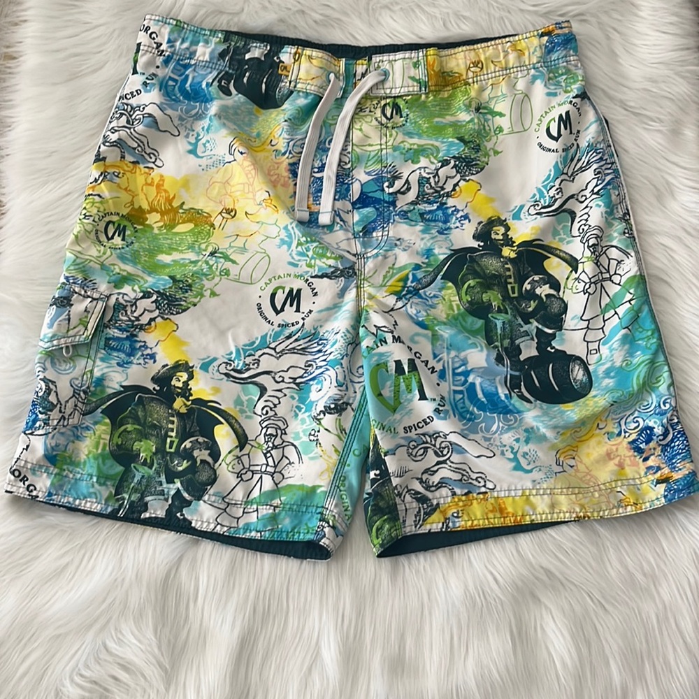 Captain Morgan Mens Swim Trunks Board Shorts Size 40 Beach Vacation